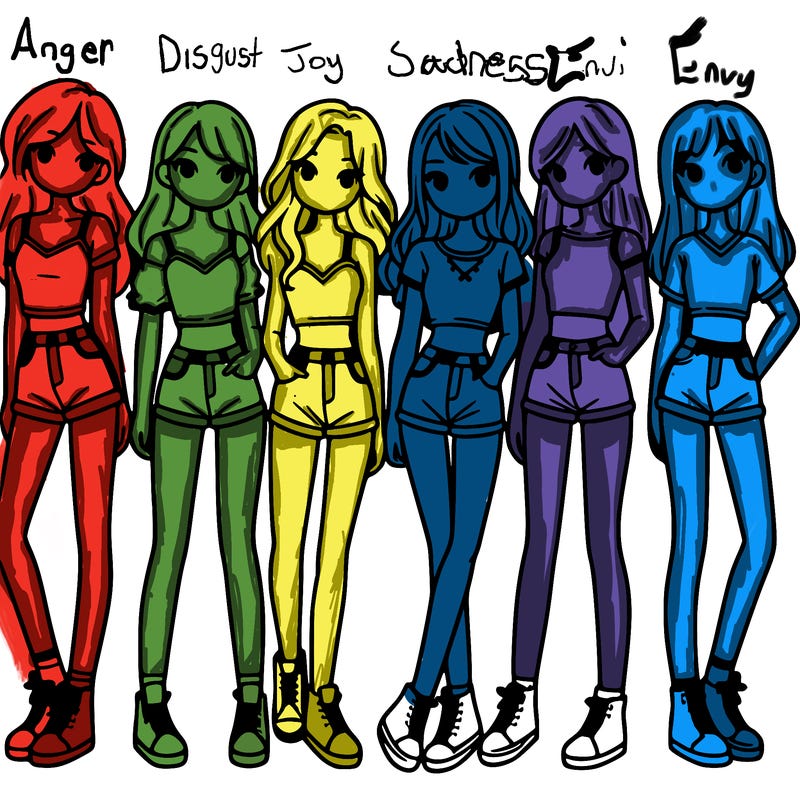 a group of girls wearing crop tops and shorts