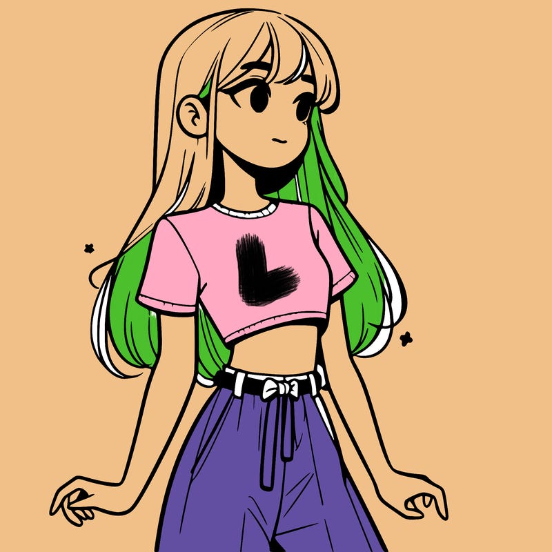 girl in a cute crop top