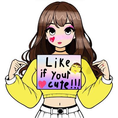 girl holding a blank sign in a long sleeve crop top