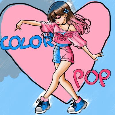 realistic girl danceing