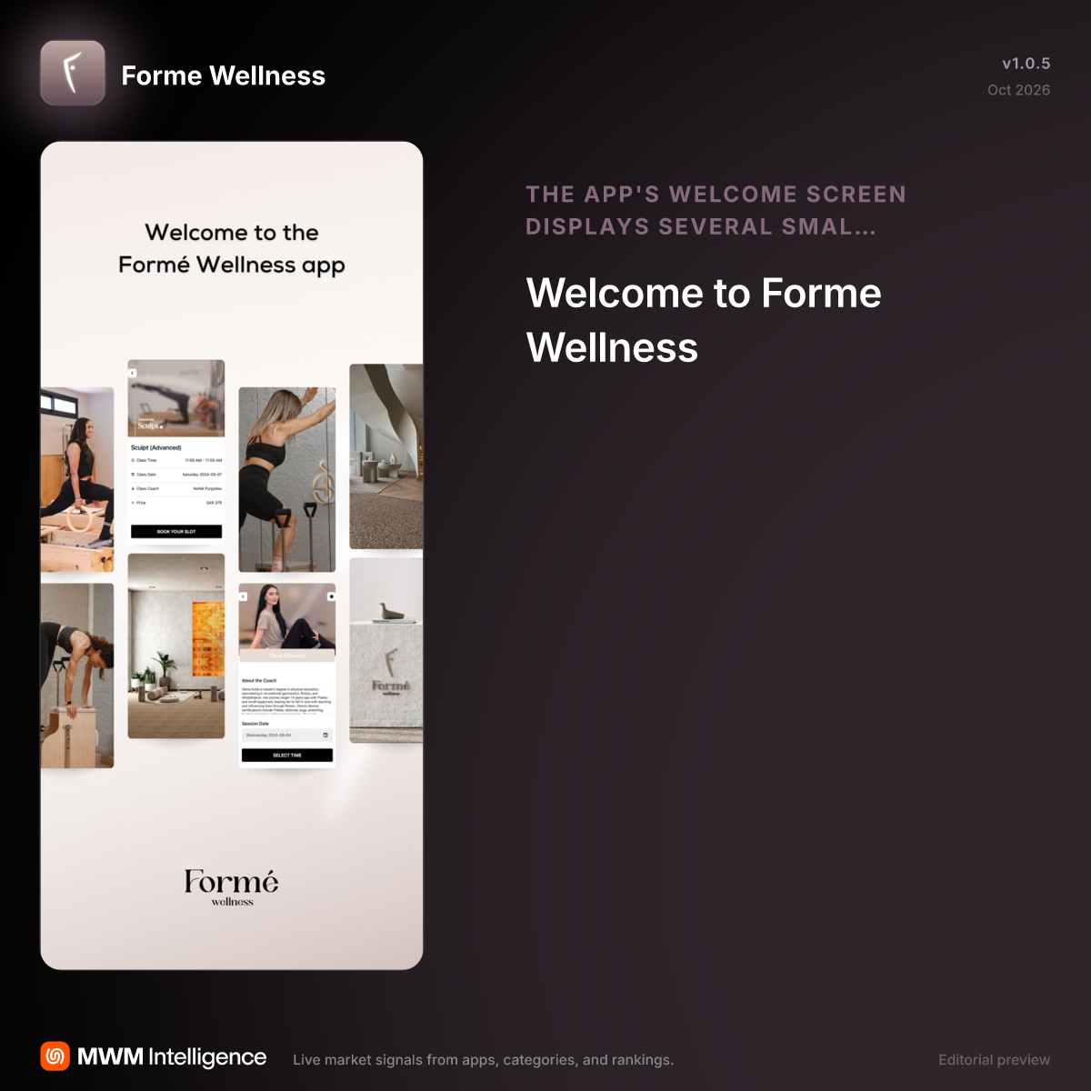 Forme Wellness - Health & Fitness App | MWM
