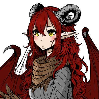 dragon girl realistic fantasy