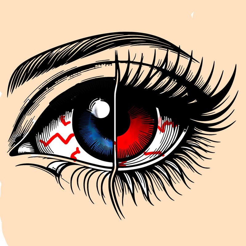 realistic eye split