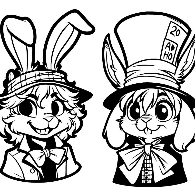 mad hatter and march hare
