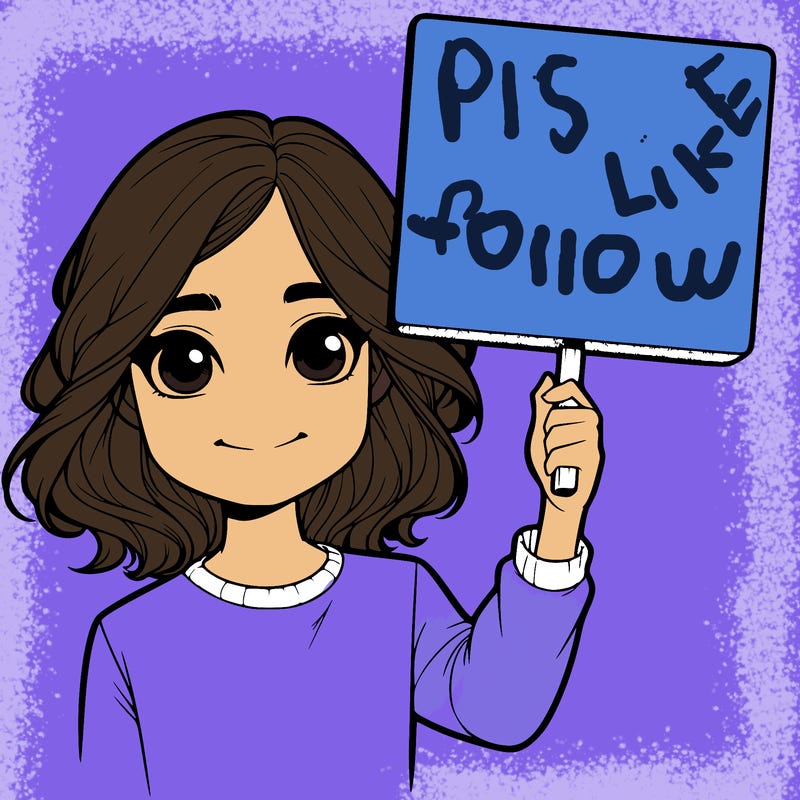 realistic girl holding up a sign