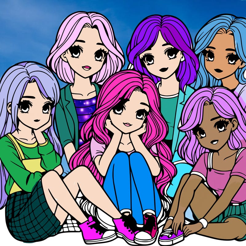 a realistic group of girls