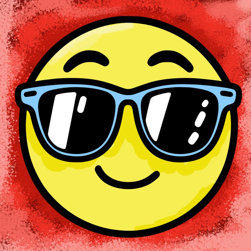 emoji with sunglasses