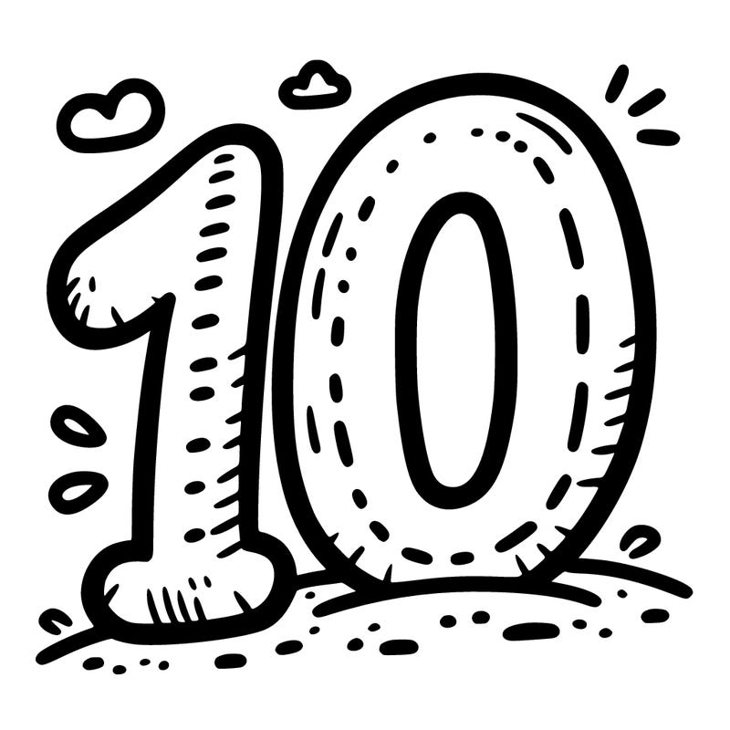 a simple 10 number