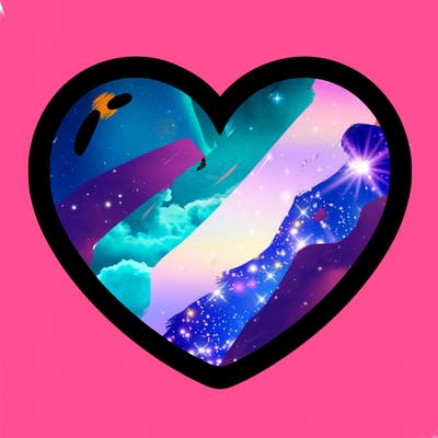 a blank heart