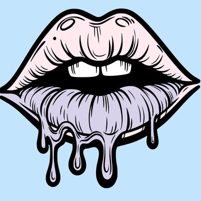 lips that look realistic and drip