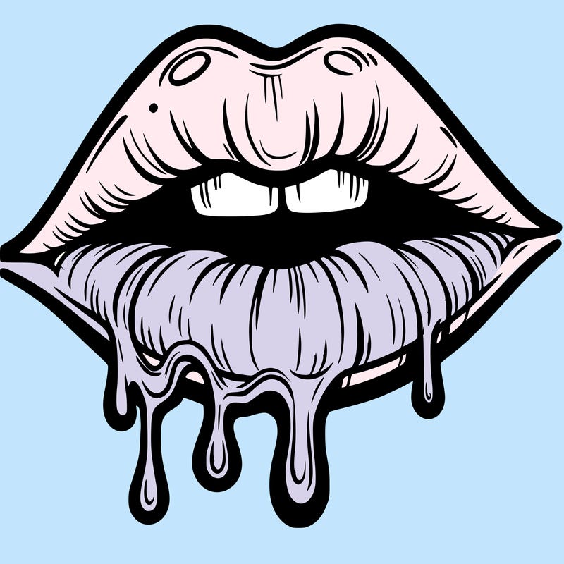 lips that look realistic and drip