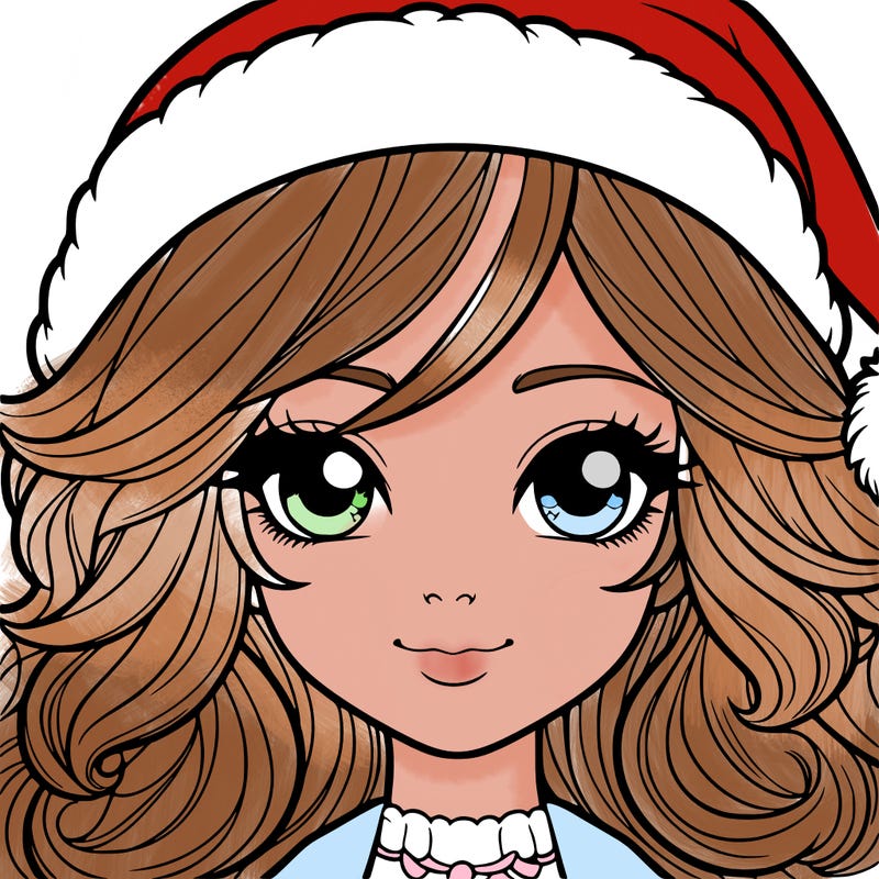 realistic christmas girl