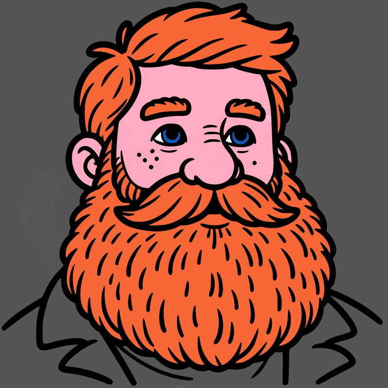 ginger man with beard
