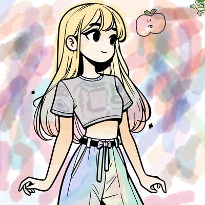 girl in a cute crop top