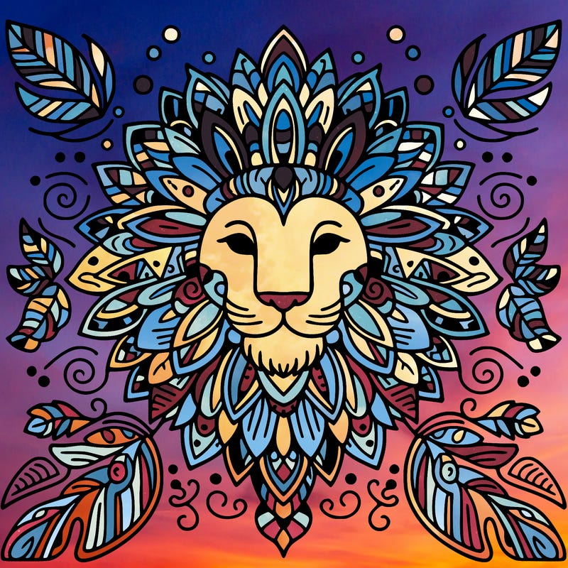 lion mandala