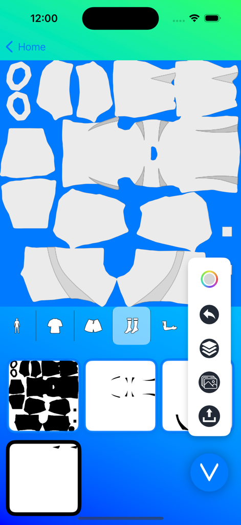 DREAM KITS SOOCER - Interface of the soccer kit editor app showing a uniform template and design tools