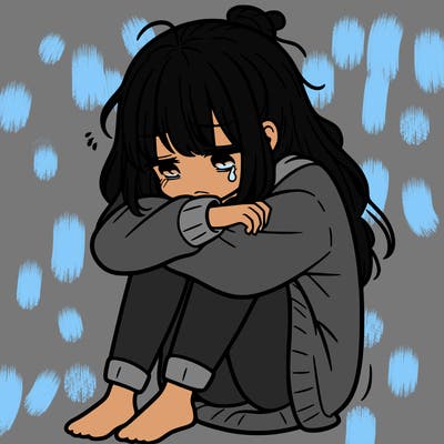 depressed girl