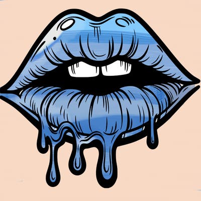 lips that look realistic and drip