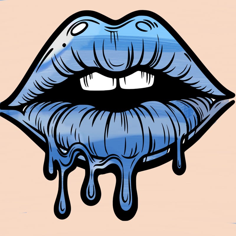 lips that look realistic and drip