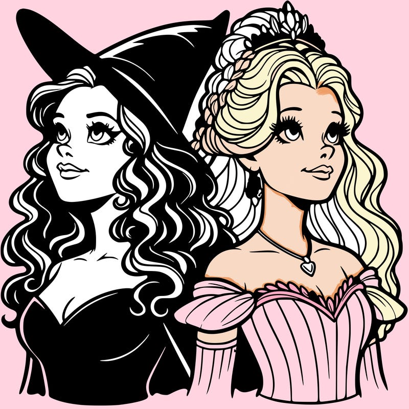'elphaba and glinda (realistic)