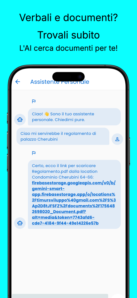 Gemini Smart - Interface de chat do assistente pessoal de IA do Gemini Smart buscando documentos
