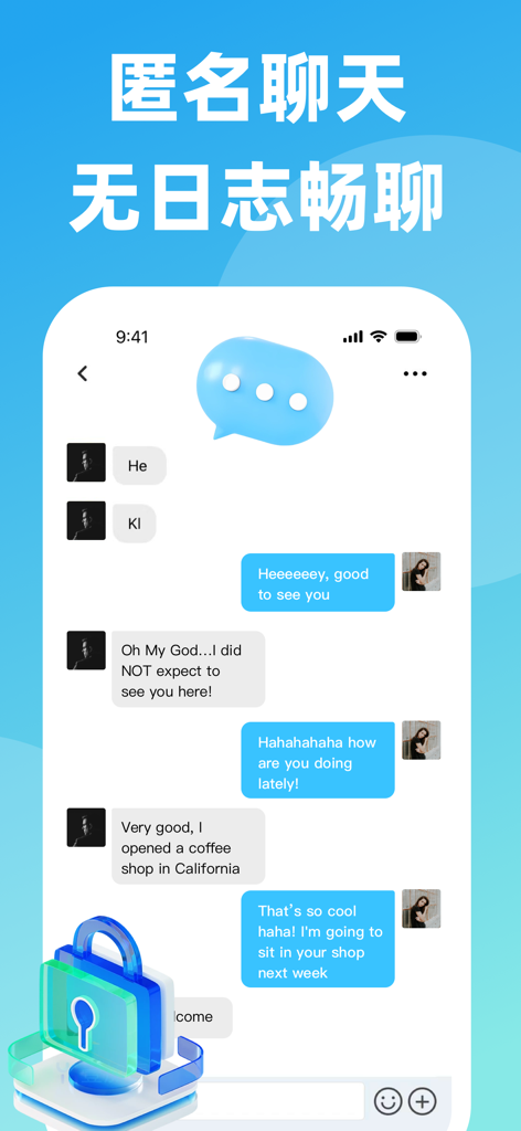 TeleMessenger anonymous chat interface with no-log security