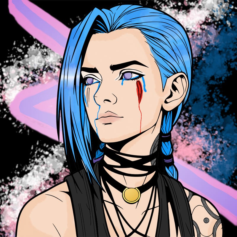 jinx from arcane realistic