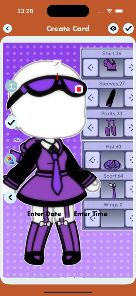 form gacha life Cute Character | Kawaii Cat Card & Story Maker
