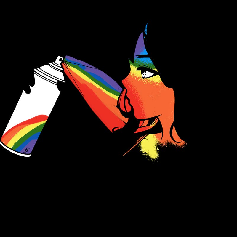 a realistic girl spray, painting