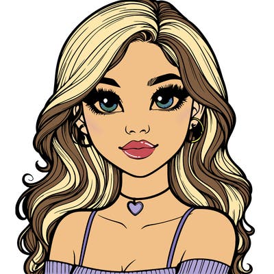 realistic pretty girl