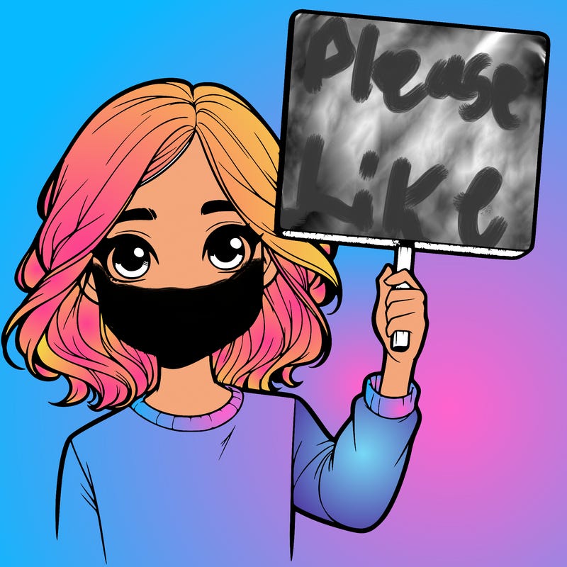 realistic girl holding up a sign