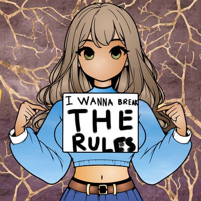 girl holding a blank sign in a long sleeve crop top