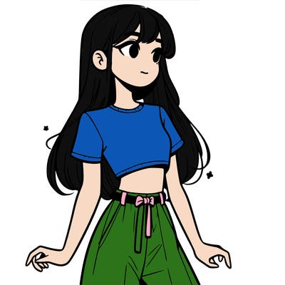 girl in a cute crop top