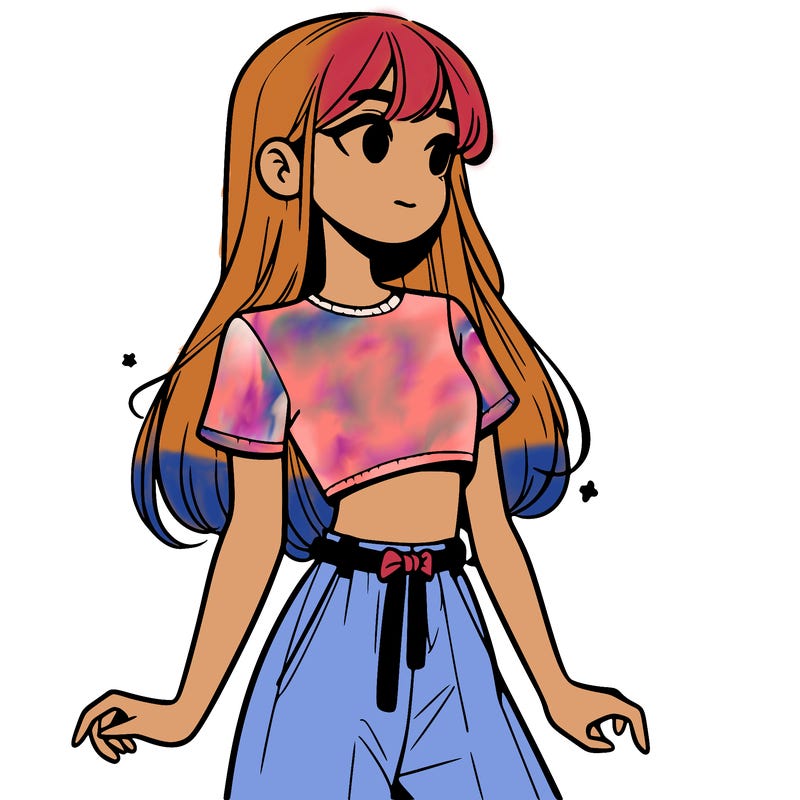 girl in a cute crop top