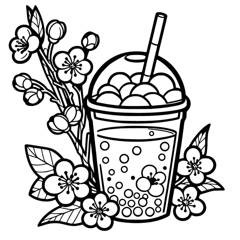 cherry blossom iced tea