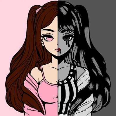 realistic girl split