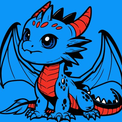 fierce baby night dragon