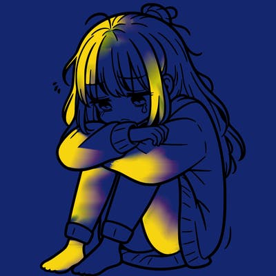 depressed girl