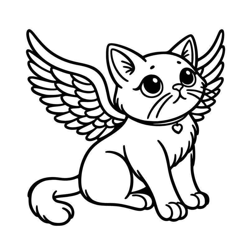 cat with wings