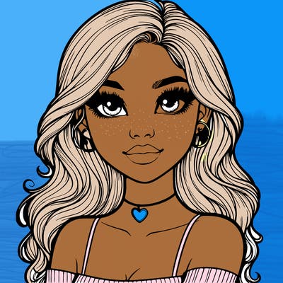 realistic pretty girl