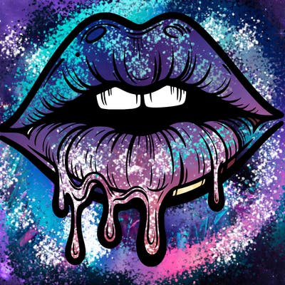 lips that look realistic and drip