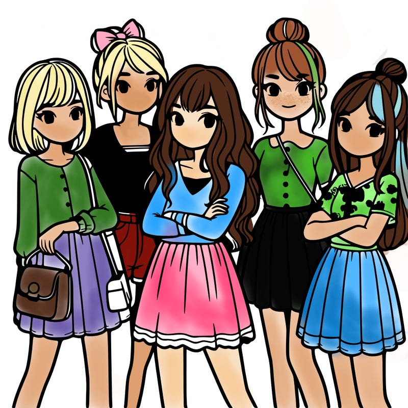 group of girls