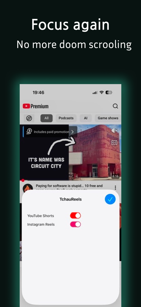 End Doomscroll - Productivity App | MWM
