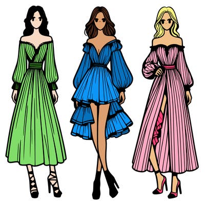 fashion models dresses