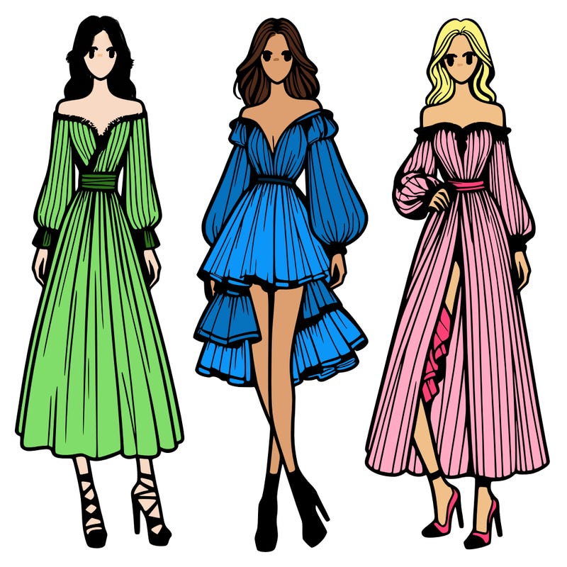 fashion models dresses