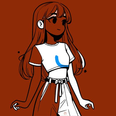 girl in a cute crop top