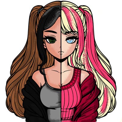 realistic girl split