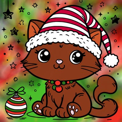 cat christmas
