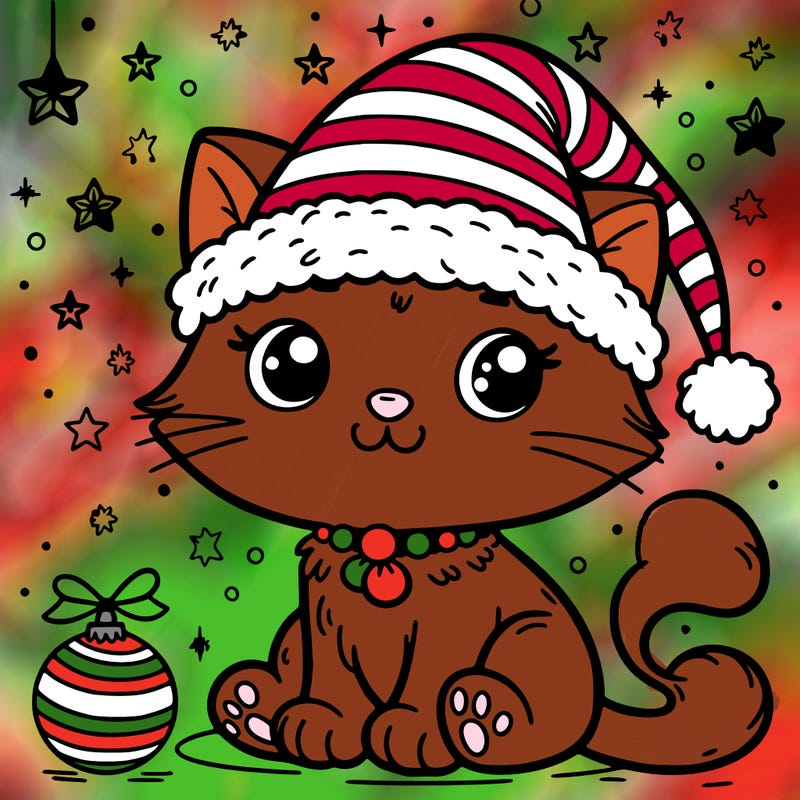 cat christmas