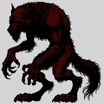 realistic scary werewolf